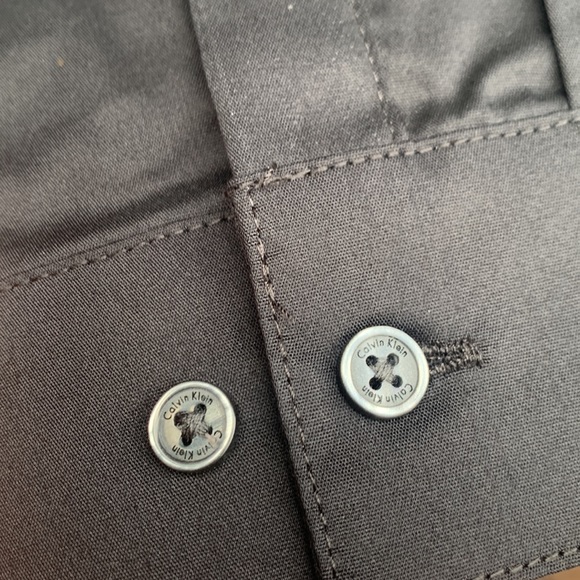 New, Black Calvin Klein Dress Shirt Boys Size 8 - Picture 5 of 9